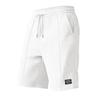 Men's  Casual Shorts - Drawstring Elastic Waist Wide Beach Pants - Pocket Label Five-pocket Pants