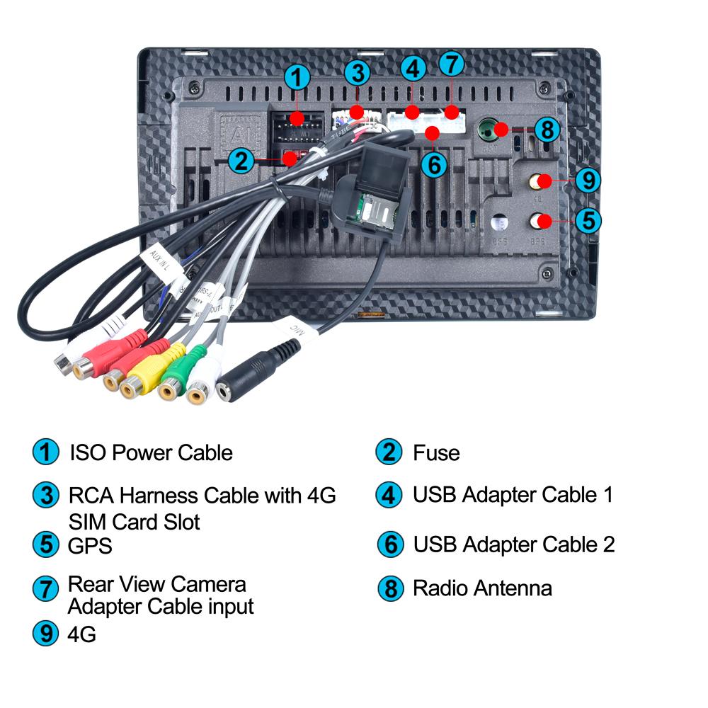 Reakosound 9 Zoll 4G DSP/RDS 2 + 32G WIFI Carplay Auto Multimedia Video Player Android 11 2 Din GPS Auto Auto Stereo Bluetooth Wifi USB FM IPS Bildschirm