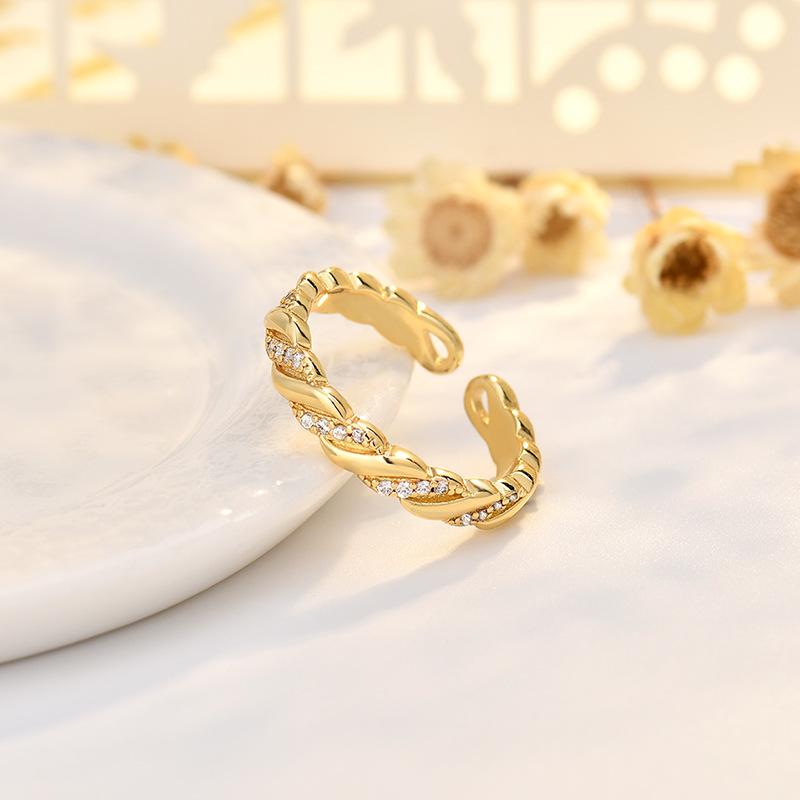 Ins Style Simple Heart Ring Female Light Luxury Index Finger Ring New Sense Tail Ring