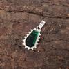 Green Emerald Gemstone 925 Sterling Silver Best Sisters Gift Handcrafted Pendant PP-54-12
