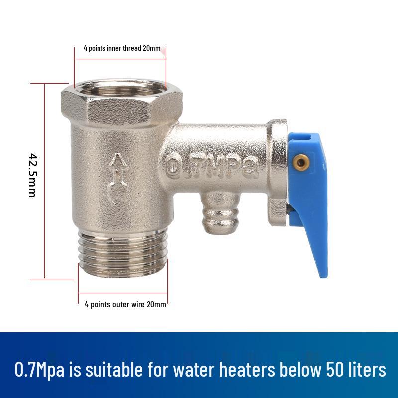 Haier Midea Smith Electric Water Heater Pressure Reducing and Relief Valve for Small Kitchen Boilers