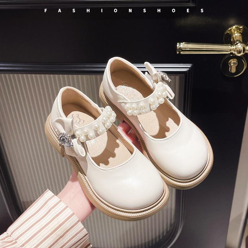 

Весна Новая Мода Девочки Универсальные Повседневные Удобные Кожаные Туфли на Мягкой Подошве 36 бежевый