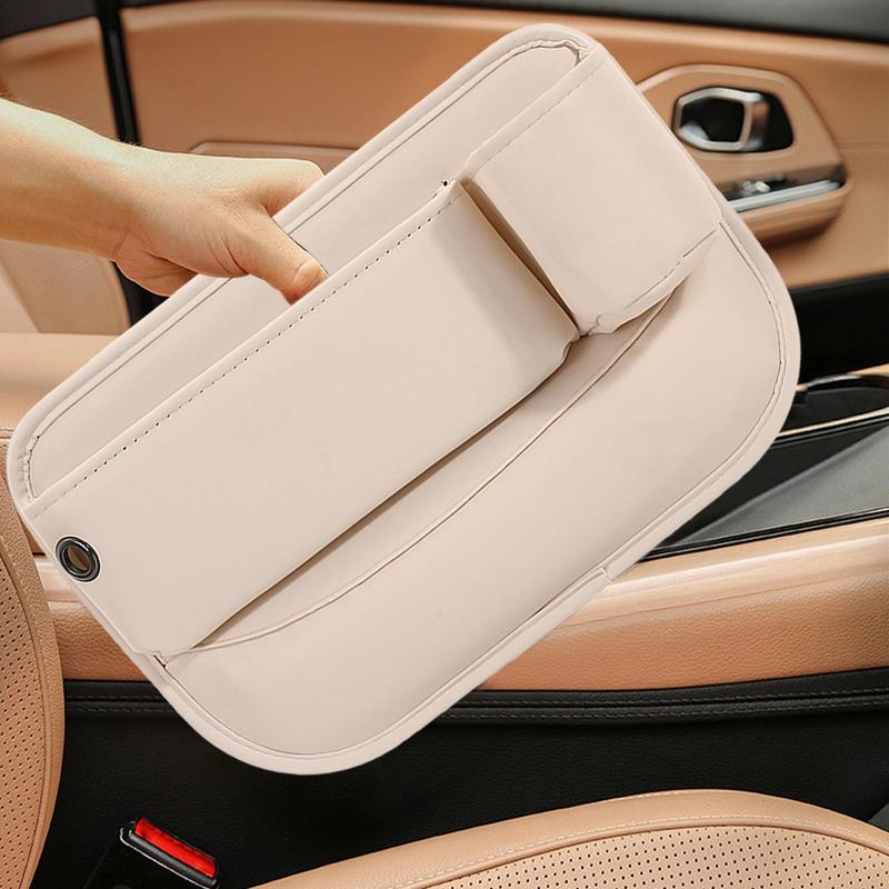 Seat Crevice Organizer Storage Box Crevice Filler Seat Crevice Car Console Organizer Leather Storage Organizer Cup Holder Car