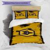 Wolves Football Club Emblem Printed Pattern Duvet Cover Set – Includes 1 Duvet Cover and 2 Matching Pillowcases Bedroom Decor Christmas Gifts