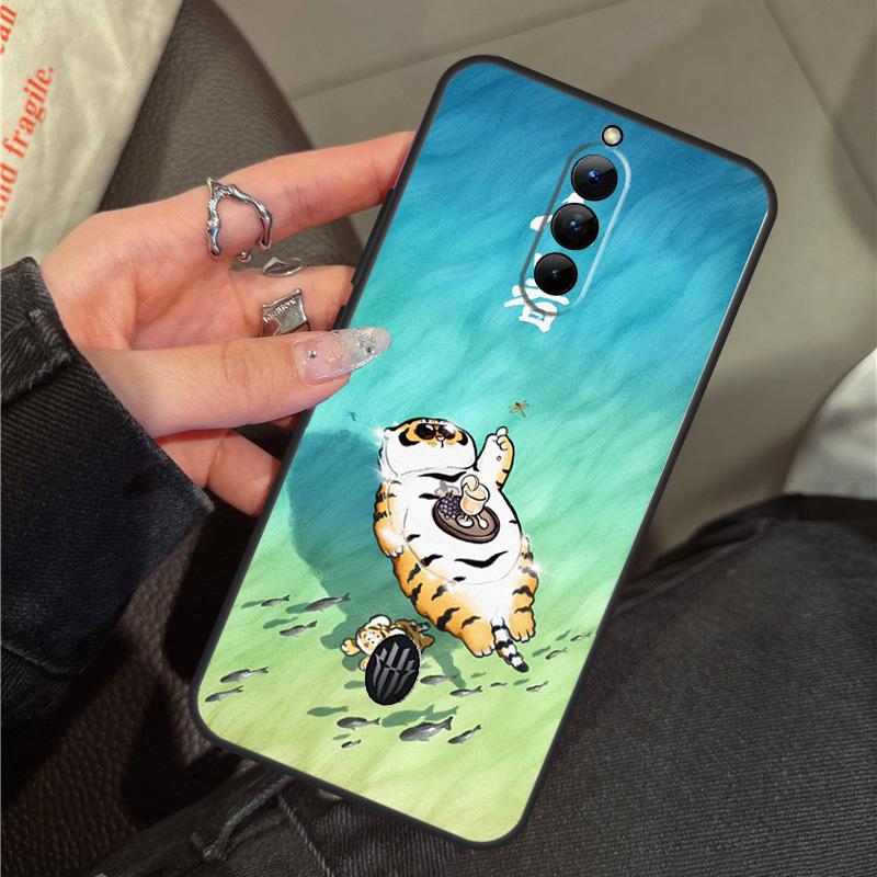 Cartoon Fat Tiger Case For ZTE Nubia RedMagic 11 Air 8 9 10 8S 9S 10S Pro Plus 5G 5S 6 7 6S 7S Pro 10 Air Cover