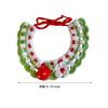 Knitted Cat Collar Handmade Cat Winter Scarf Bib Neckwear Adjustable for Outdoor Halloween Holiday Birthday Theme Party Walking