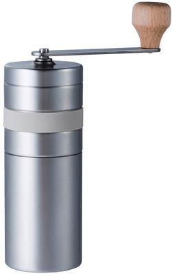 Bonmac Bonmac Coffee Mill Ceramic Hand Mill Silver Main Body Diameter X Height When the Handle Is Width X Height CM-02S Size Only 5.4 15.1cm,