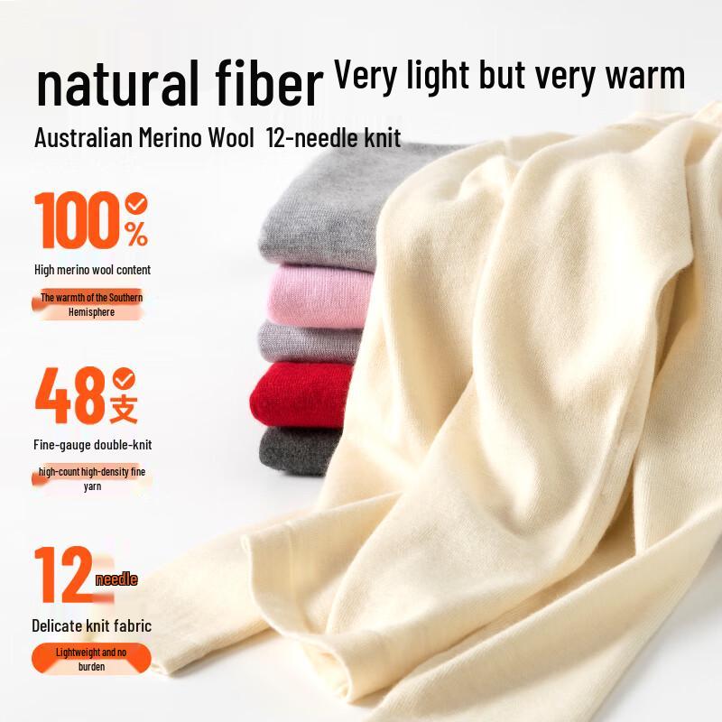 Hengyuanxiang Women's Worsted Wool Pullover Sweater