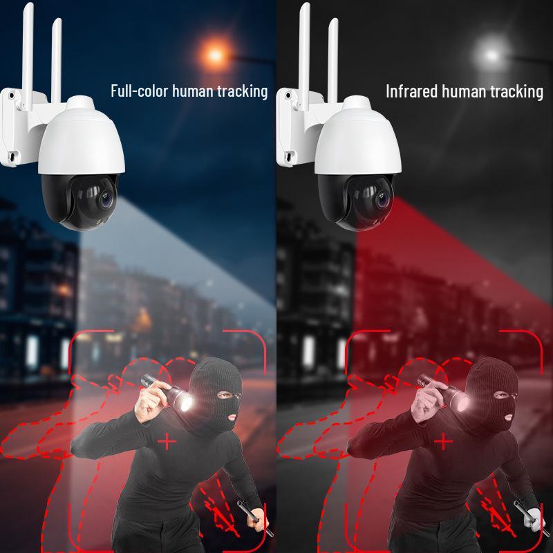 Smart Wireless 360° PTZ Outdoor Camera with HD Night Vision