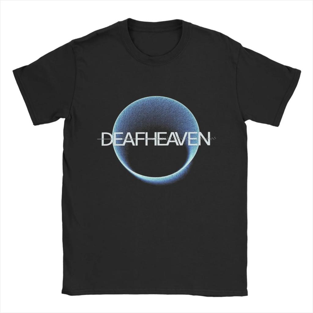 Deafheaven Band T Shirt Beach 100% Cotton T Shirts For Men's Hippie Loose Tee Shirt Short Sleeve Streetwear Clothes