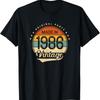 40th Birthday Unisex Women Classic Vintage 1986 Original Parts Printed TShirt Tops Crewneck Regular Short Sleeve Streetwear