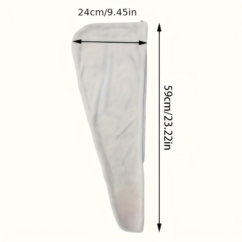 1pc Quick-Dry Coral Fleece Hair Towel Wrap - Microfiber, Absorbent, Oil-Free, Thickened for Straight & Curly Hair, Lightweight & Soft with Button