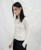 Yusentig Stitch Off-Shoulder T-Shirt Ivory Aw5Xe23203