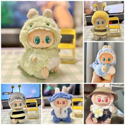 لـ 15-17 سم ملابس دمية لابوبو قلادة سمكة قرش نحلة ديناصور بدلة حفلة بيبي جالس إكسسوارات دمى لطيفة ملابس صغيرة قطيفة