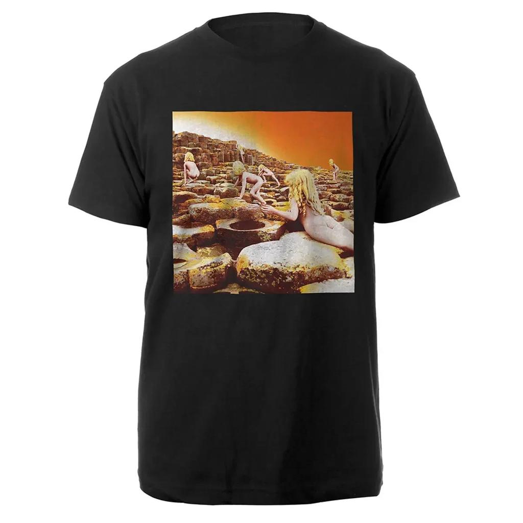 Rock Band Led Zeppelin Men's Cotton Album Graphics Tshirt New Summer Spring Women Oversized Hiphop Y2k Fashion Tshirt