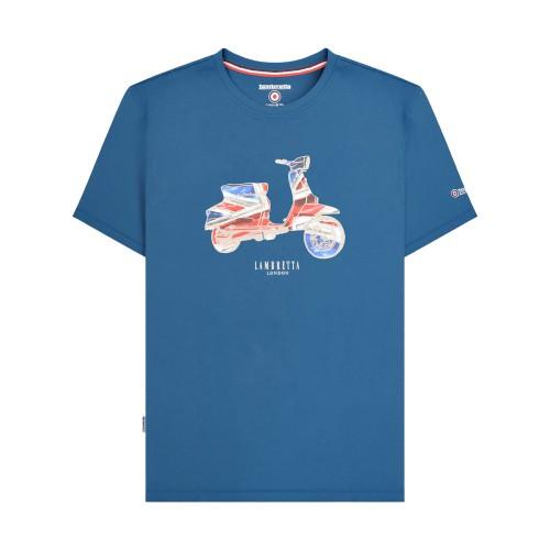 LAMBRETTA Mens Scooter Flag Big & Tall T-Shirt