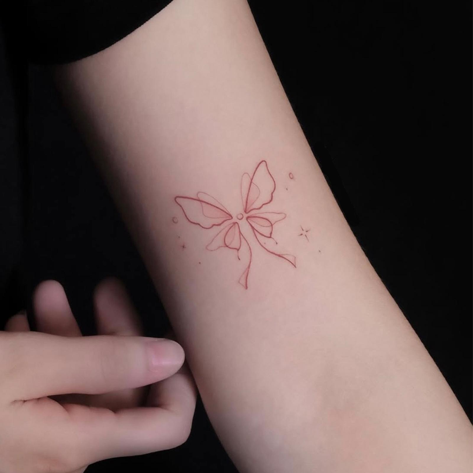 Advanced Sense Simple Small Fresh Aesthetic Romantic Butterfly Tattoo Sticker 7*10CM