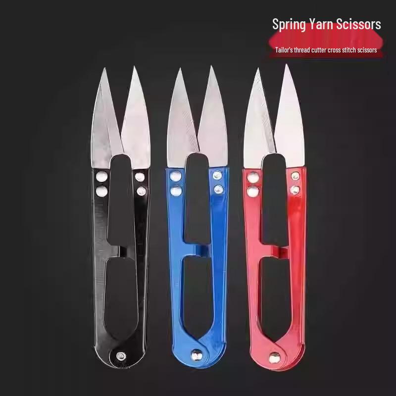 U-förmige Fadenschere aus Manganstahl für Nähen, Sticken & Schneiderei