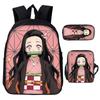 Kuromi Horror Smile Game Brawl Stars Vintage Backpack Set of 3, Multi-Functional Large Capacity School Bag Accessories