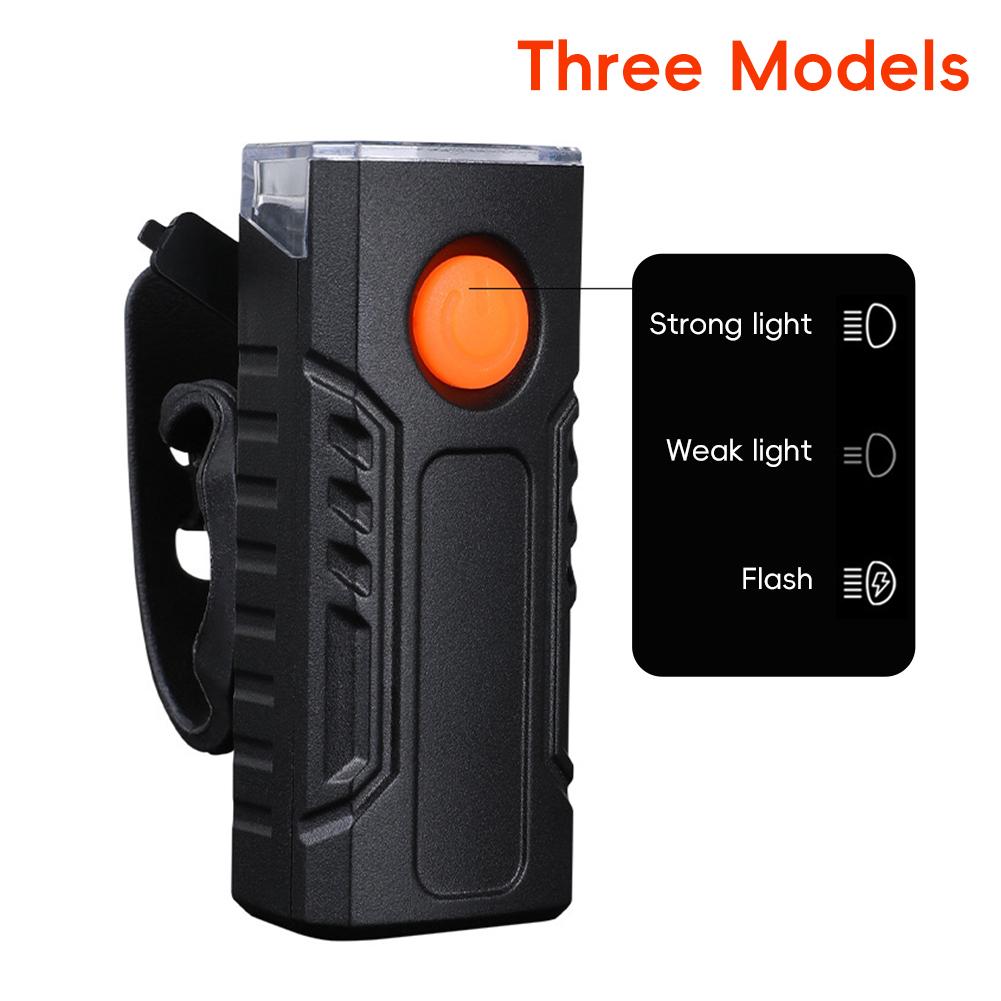 1Pc Bike Light Set Front Light With Taillight USB LED Rechargeable Waterproof Bike Headlight Bicycle Light Bicycle Accessories