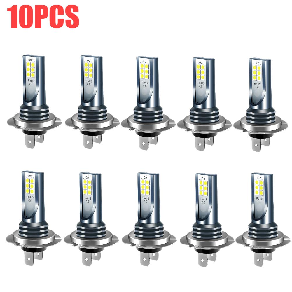 H7 LED Headlight Bulb 12V 24V Car Fog Light Bulb IP67 Waterproof LED Head Lamp Super Bright White 1000LM for Vehicle Accessories