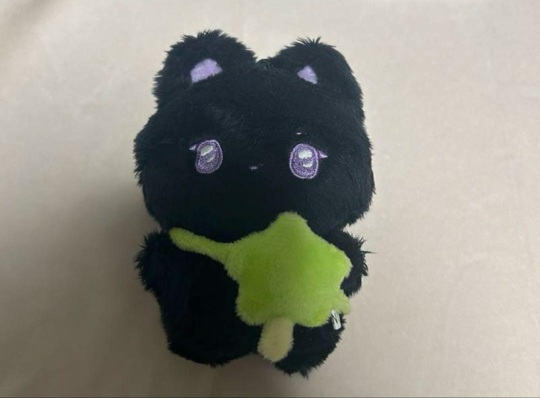 

[USED] NCT WISH Riku Plush Toy 10cm Master Korea Sticker Black Cat
