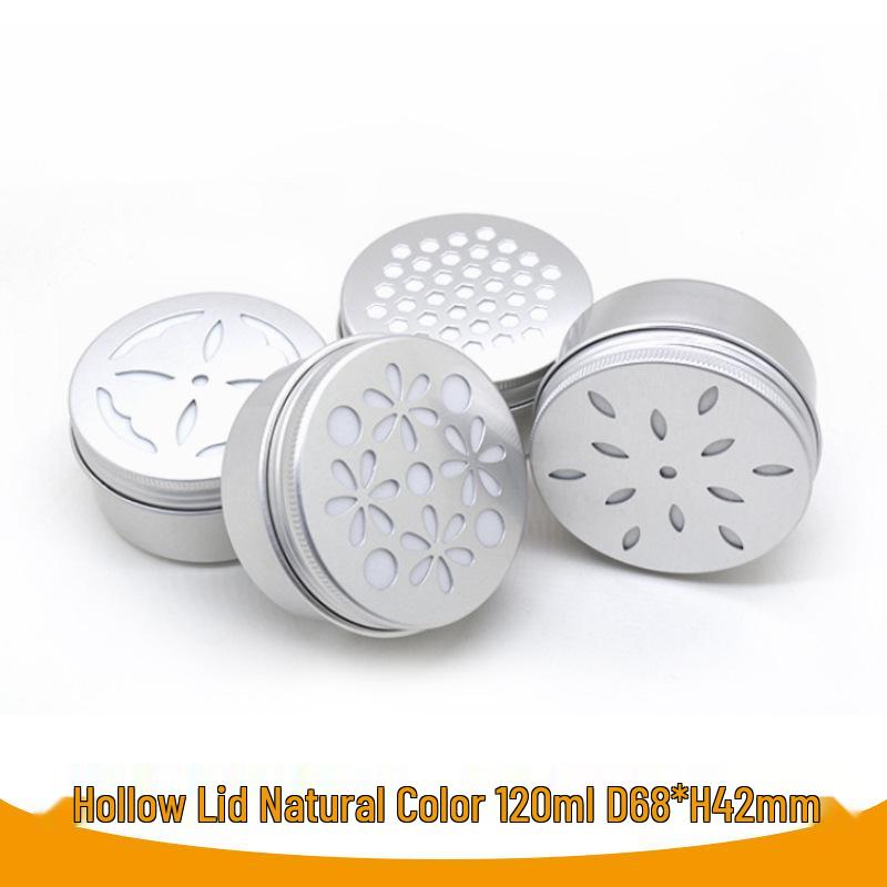 120ml Threaded Aluminum Jar for Scented Beads, Incense, Wax Candle & Deodorant Packaging