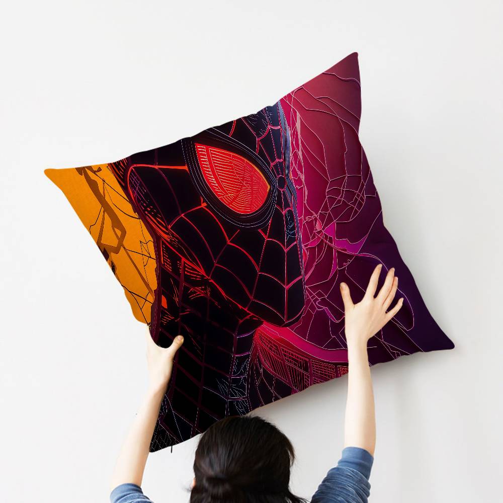 Avengers S-Superhero S-Spiderman Pillowcase toon Gift Cushion Cover Bedroom Home Sofa Chair Seat Decor pillow case
