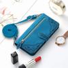 Crossbody Zipper Leather Wallet Card Pocket Case For iPhone 15 14 13 12 11 16 Pro Max Plus SE2022 X XR XS Lanyard Strap Cover