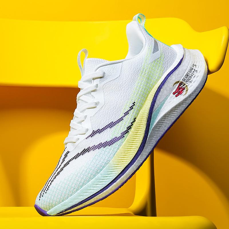 Running shoes summer breathable non-slip new ultra-light carbon plate professional racing casual sports shoes