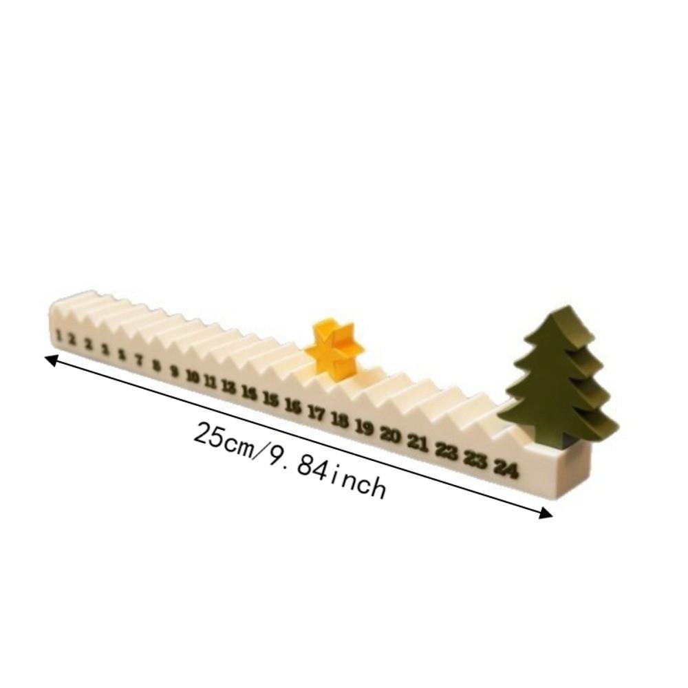 with Stars Christmas Countdown Calendar Christmas Tree Star Desktop Decoration Festival Decor