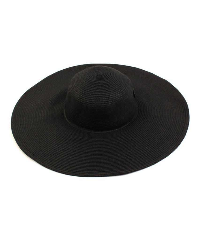 Yunibeosyeolkemiseuteuli Long Black Wire Cloche Hat Bk Summer Fedora