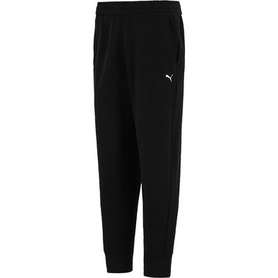 Calças Jogger com Punho e Cintura Elástica com Forro de Lã Masculino Partes de Baixo Preto 521807-01