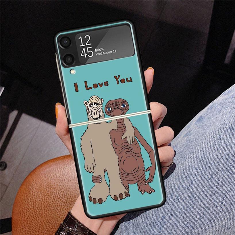 A-Alf TV Series Phone Case For Samsung Z Flip 7 6 5 4 3 Galaxy ZFlip7 ZFlip6 ZFlip5 ZFlip4 ZFlip3 5G Print Cover