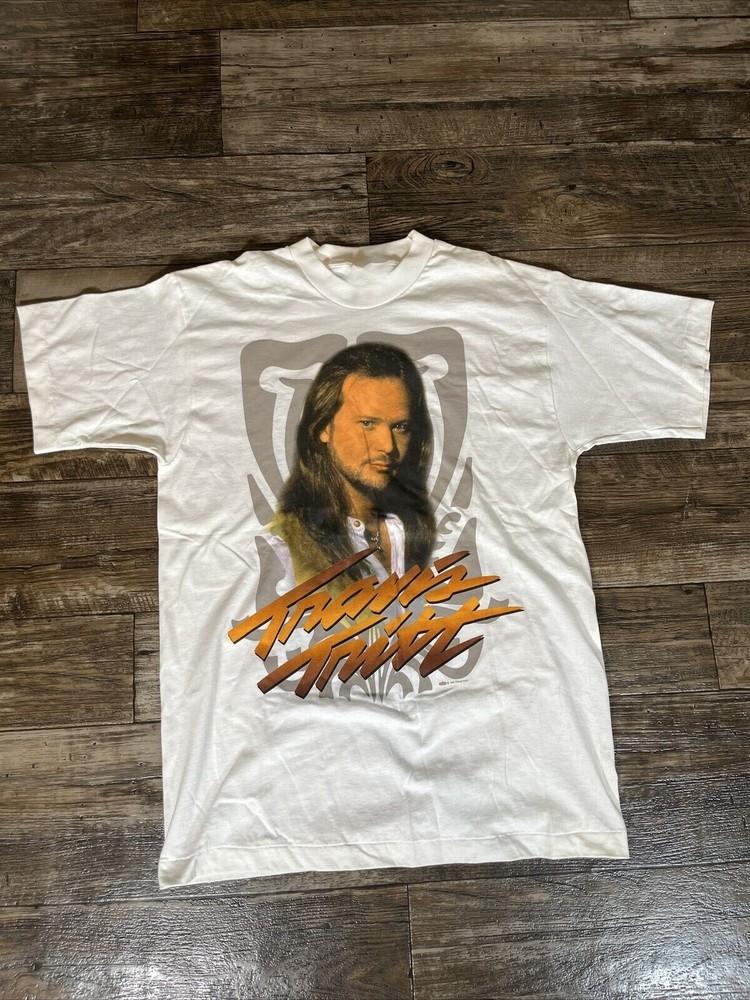 VINTAGE 1996 Travis Tritt Tour Band T-Shirt White Mens All size S-5XL HRT60 Unisex T-Shirt XXXL