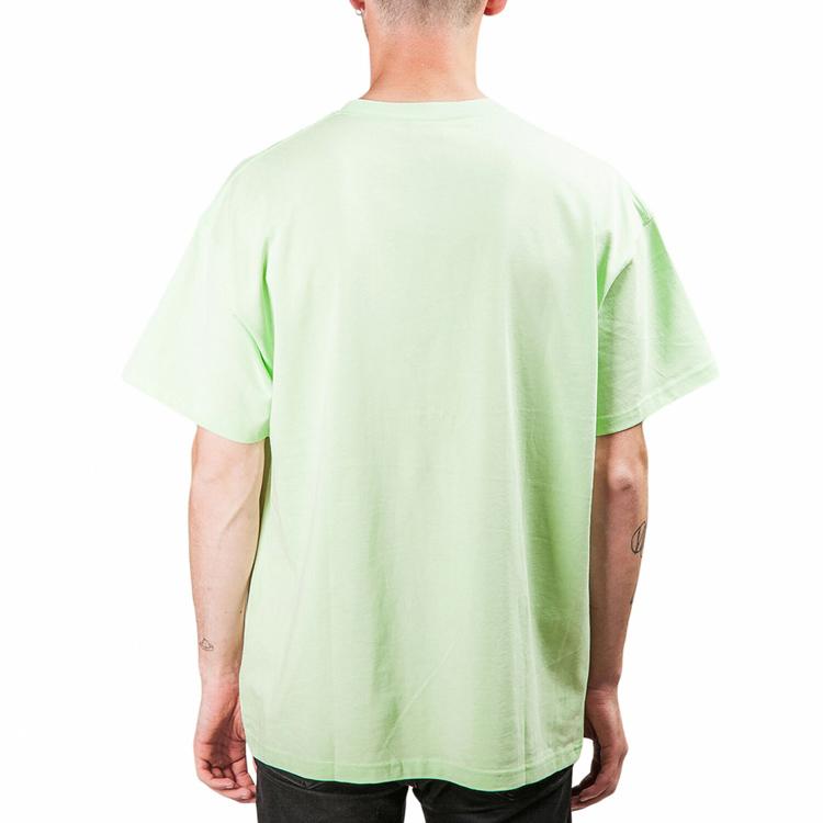 Nike Camiseta de Manga Corta con Logo ACG para Hombre Tops Verde Amarillo BQ7342-701