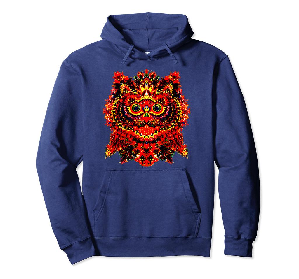 KALEIDOSCOPE KITTY - Louis Wain Psychedelic Cat Art T-Shirt Hoodie