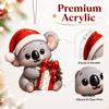 Christmas 2D Acrylic Hanging Ornament Holiday Decoration for Home Festive Decor
