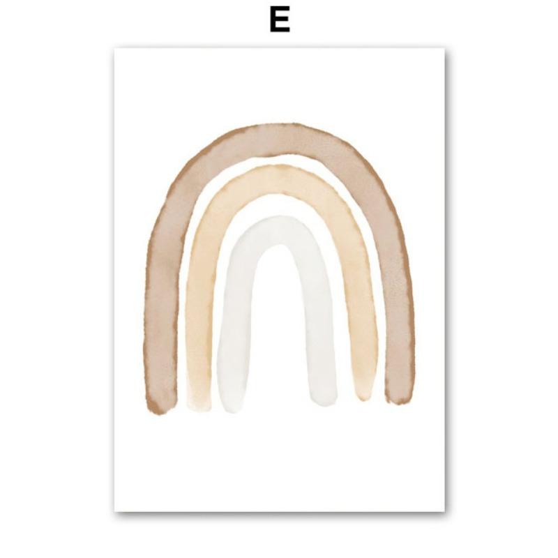 Boho Bear Elephant Butterfly Rocking Horse Rainbow Wall Art Canvas Painting Posters And Prints Pictures for Baby Kids Room Decor