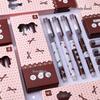 Cartoon Tintenroller-Stiftset 0,5 mm Nadelspitze Schnelltrocknender Schwarzer Gelstift für Studenten