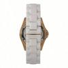 Fossil Orologio da Donna GMT in Ceramica Bianca/Oro Rosa Madreperla CE1006