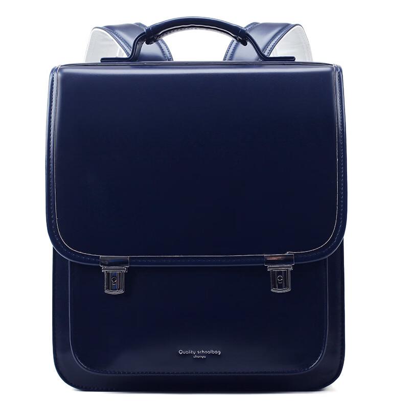 Children's PU Leather Trolley School Backpack