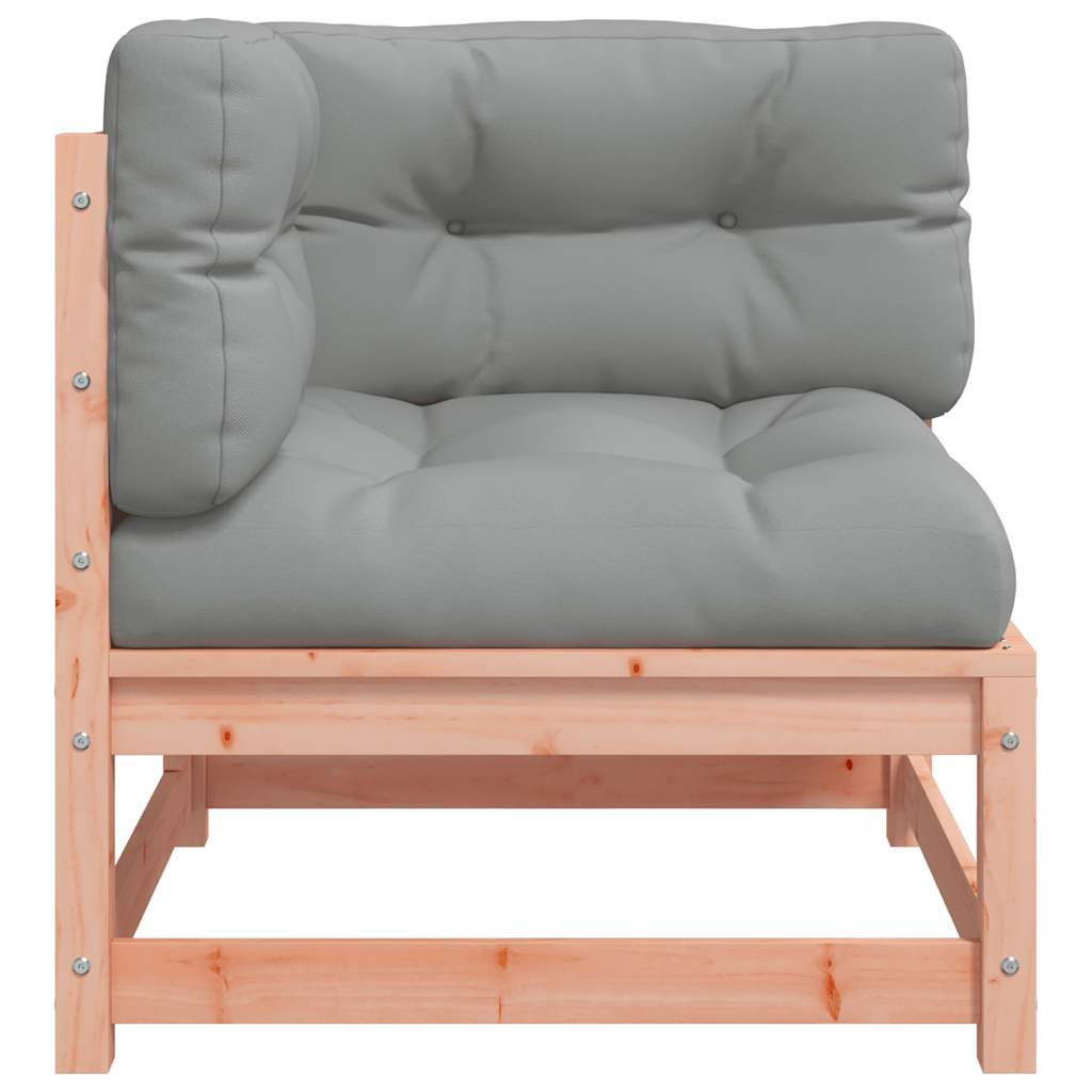 Vidaxl Ogrodowa Sofa Narożna Z Poduszkami, Lite Drewno Daglezjowe