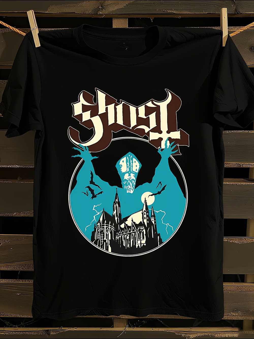 Gothic Metal Graphic T-Shirt XL