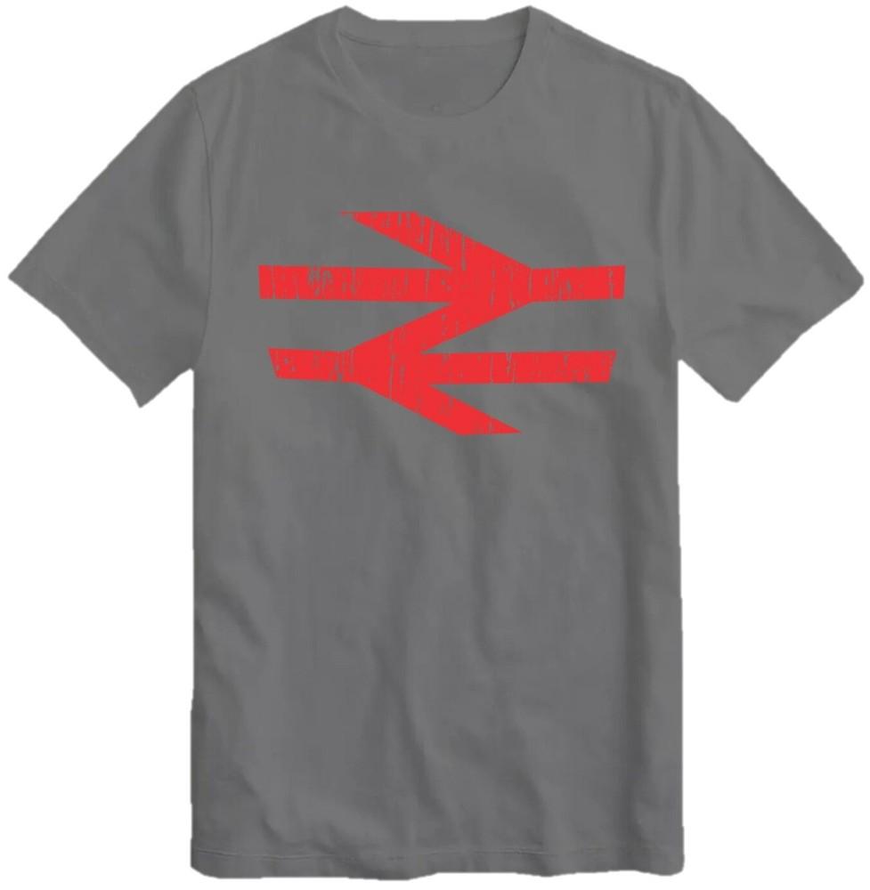 British Rail Logo Tshirt As Worn By Damon Albarn Retro Arrows Railway Unisex Kids