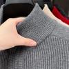 JOW Men's Thickened Half-Zip 100% Wool Sweater