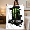 Coperta in Flanella Stampata Monster Energy Morbida Calda Coperta Plaid in Peluche Per Letto Divano Divano Uso Domestico Interno