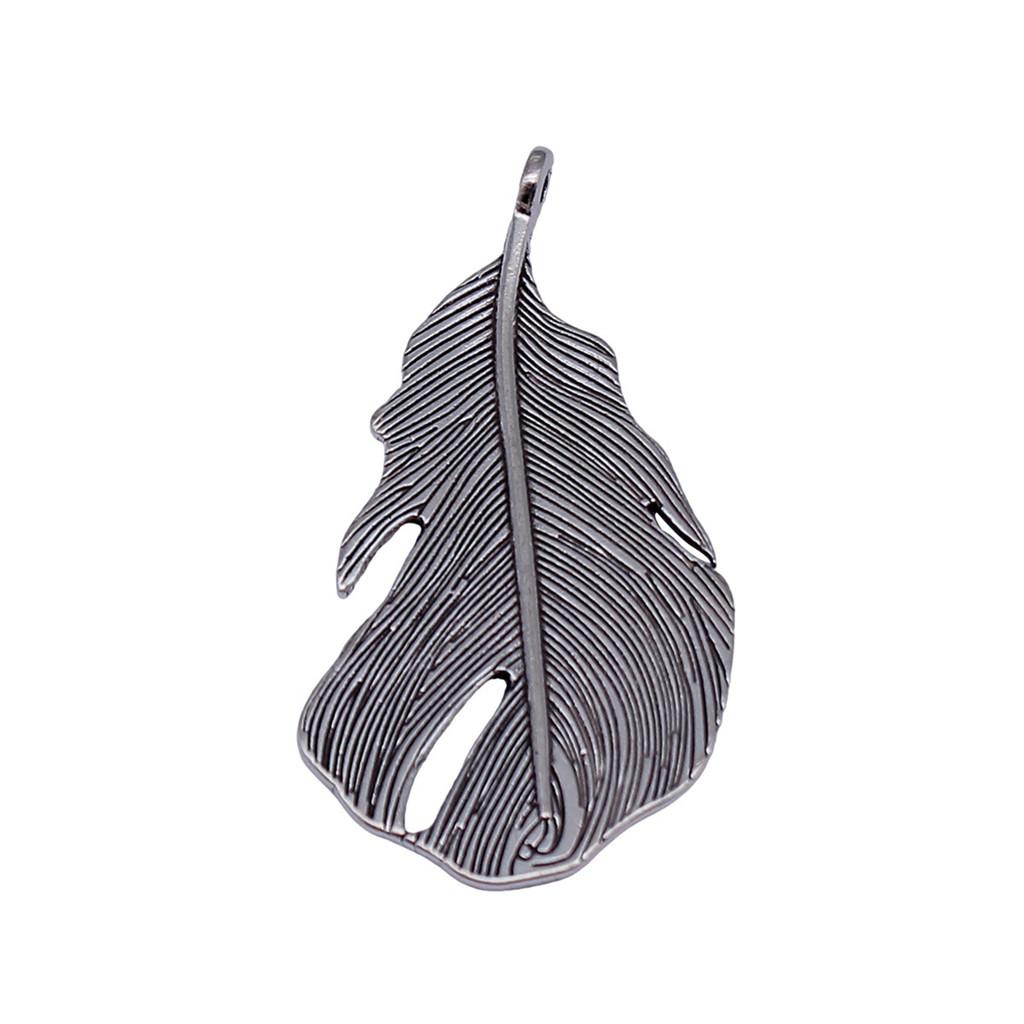 Feather Charms Multi Color Alloy Leaf Pendants For Boho Style DIY Jewelry Accessories