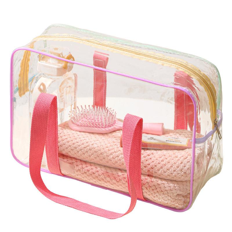 Pvc Travel Toiletry Bag With Multiple Compartments For Women And Men