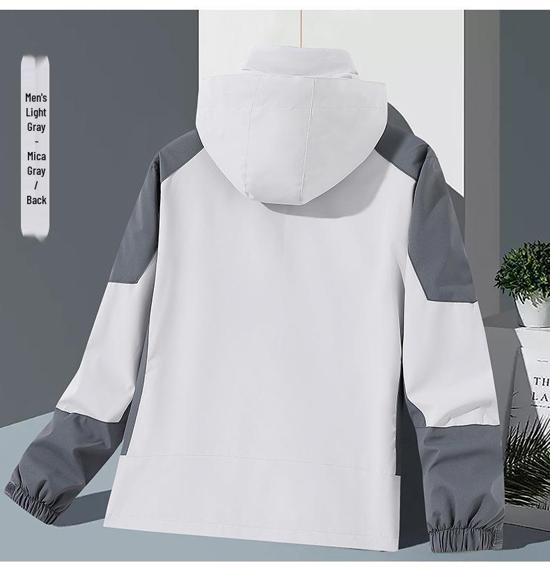 Unisex 3-in-1 Detachable Jacket Set: Hooded Warm Sports Coat for Autumn and Winter